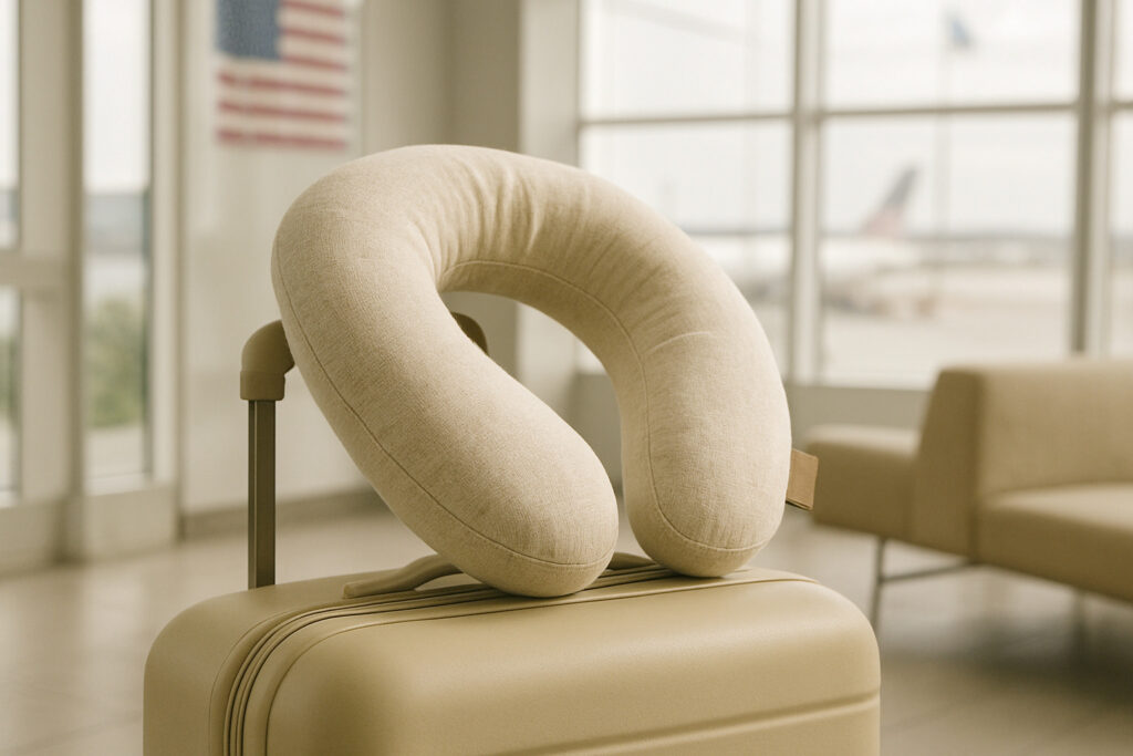 Eco-friendly travel pillow